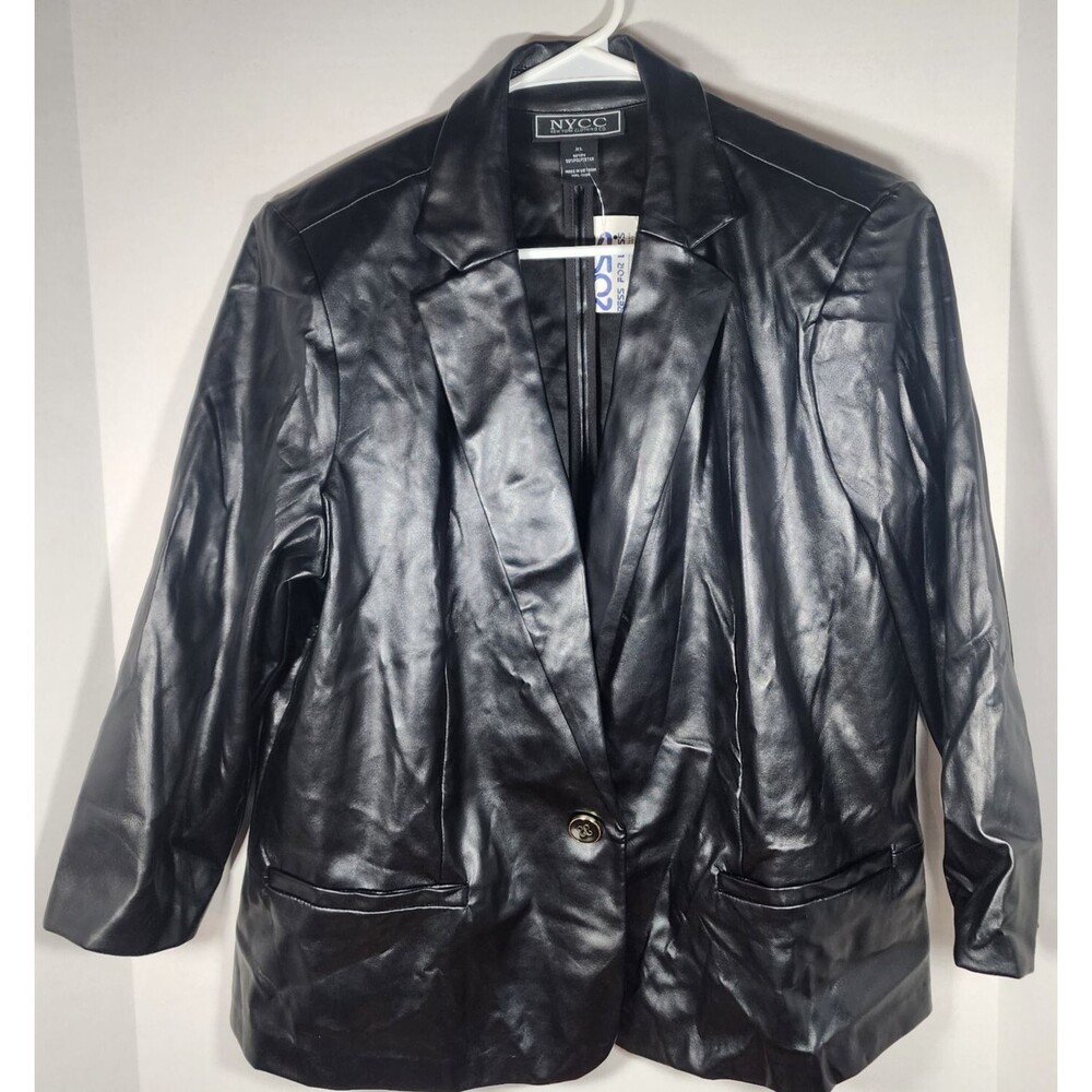 New NYCC Faux Leather Blacker Women's Size XL